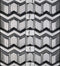 Rubber Tracks Warehouse CAT Rubber Track CAT 239D Track 320x86x49 ( 13" ) Zig Zag Pattern