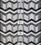 Rubber Tracks Warehouse CAT Rubber Track CAT 239D Track 400x86x49 ( 16" ) Zig Zag Pattern