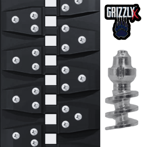 Grizzly Rubber Tracks Grizzly Tracks & Tires - Grip Studs for Skid Steers