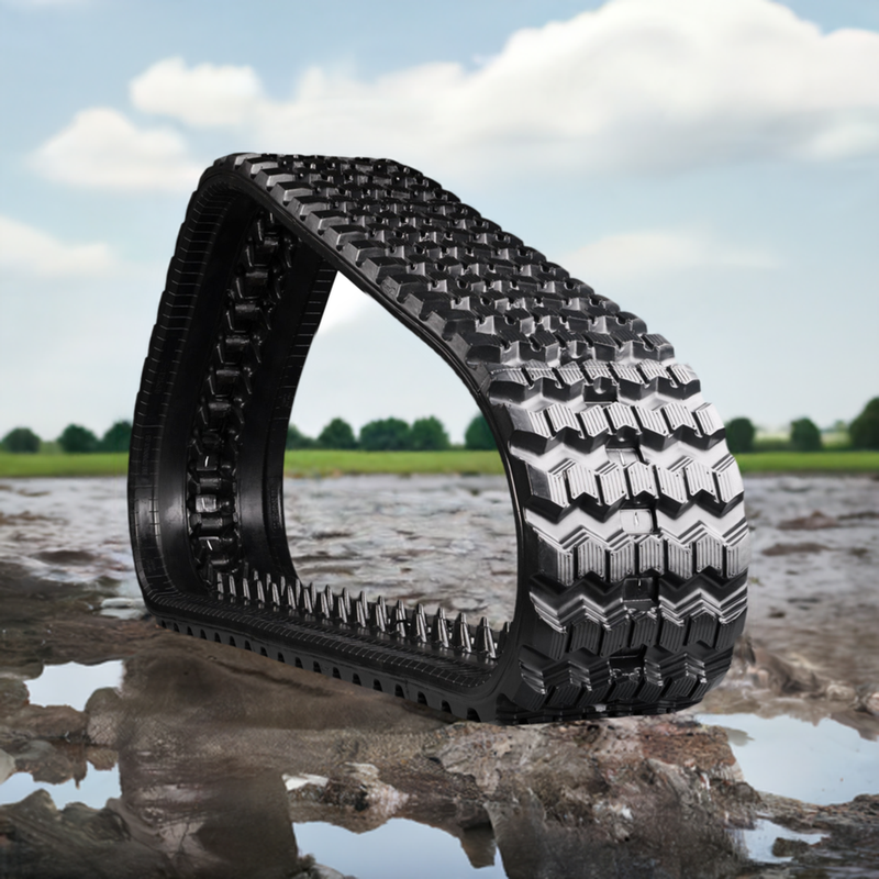 Rubber Tracks Warehouse New Holland Rubber Track New Holland C175 Rubber Track 320x86x50 ( 13" ) Zig Zag Pattern