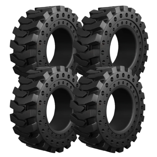 McLaren Set of (4) Skid Steer Tires by McLaren - Nu-Air Dirt Terrain (DT) Tires