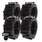 Rubber Tracks Warehouse Skid Steer Tires Skid Steer Tires - Set of (4) 10x16.5, All Terrain Flat Proof Tires by Evolution Wheel