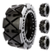 Rubber Tracks Warehouse Skid Steer Tires Skid Steer Tires - Set of (4) 10x16.5, Hard Surface Flat Proof Tires by Evolution Wheel