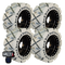 Rubber Tracks Warehouse Skid Steer Tires Skid Steer Tires - Set of (4) 10x16.5, Non-Marking Flat Proof Tires by Evolution Wheel